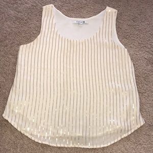 Forever21 Sequin Sleeveless Blouse